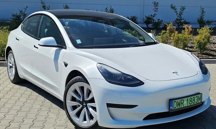 tesla model 3 Tesla Model 3 cena 161800 przebieg: 27259, rok produkcji 2022 z Łęczyca